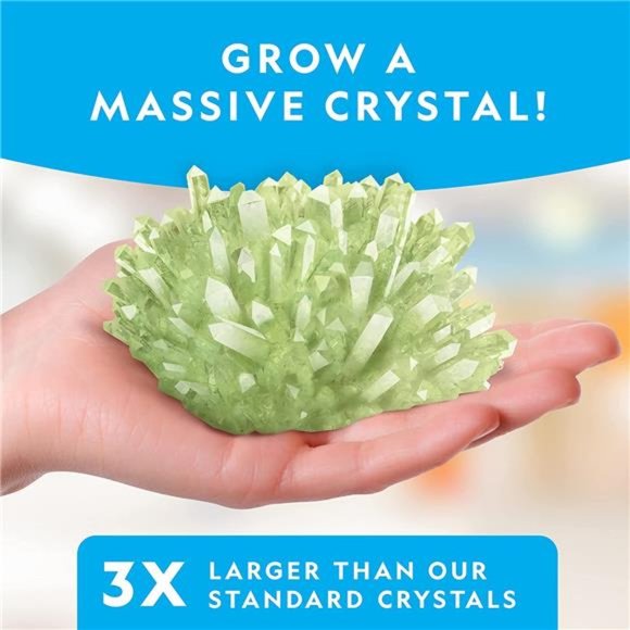Jumbo Crystal Growing Kit - Grow a Giant Glow in the Dark Crystal in a Few Days - Picture 3 of 6